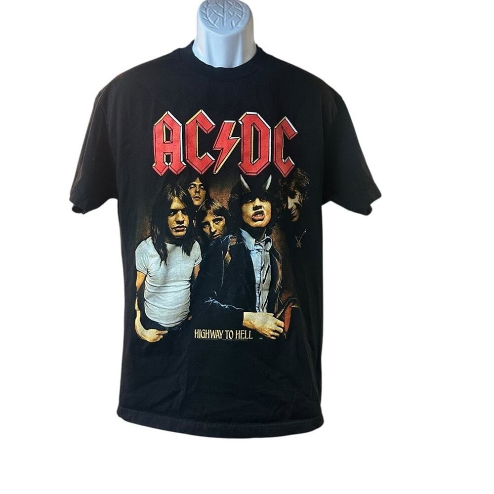 2001 Vintage AC/DC Highway To Hell T-Shirt Black READ
